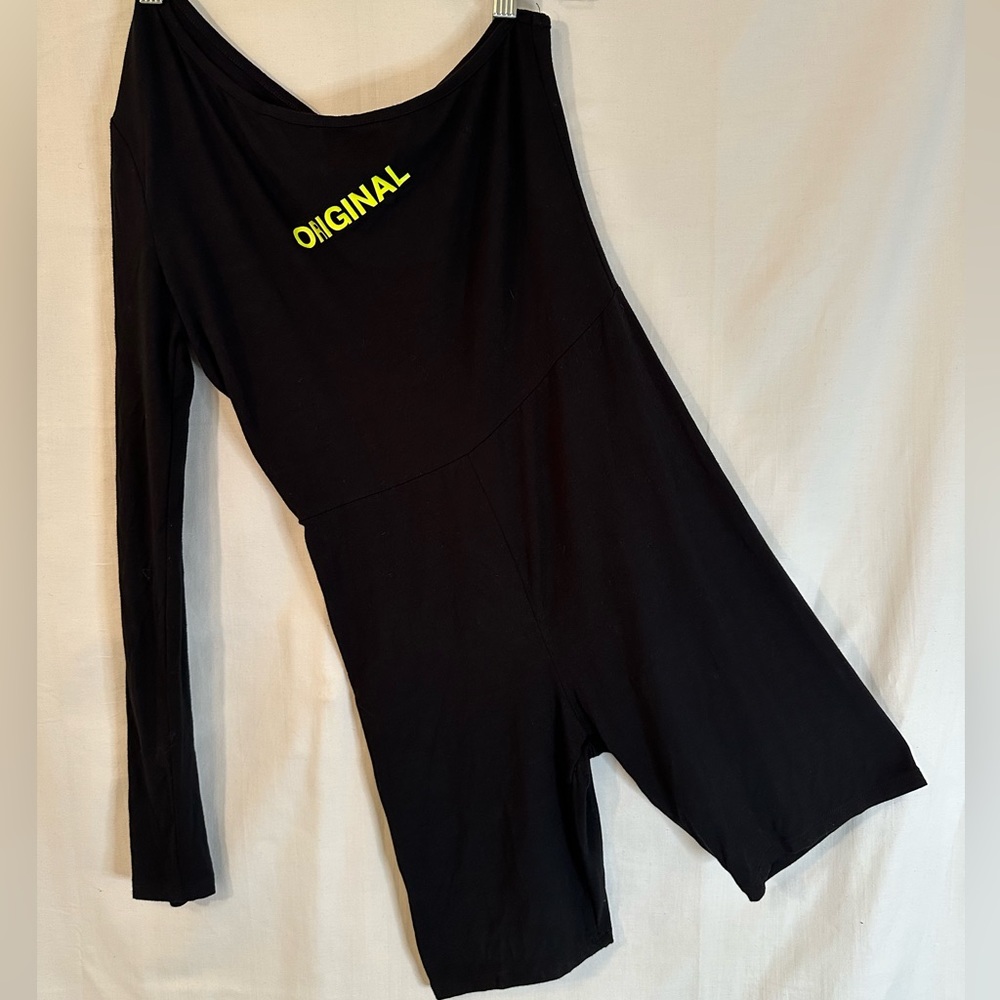 Fashion Nova one shoulder romper size large